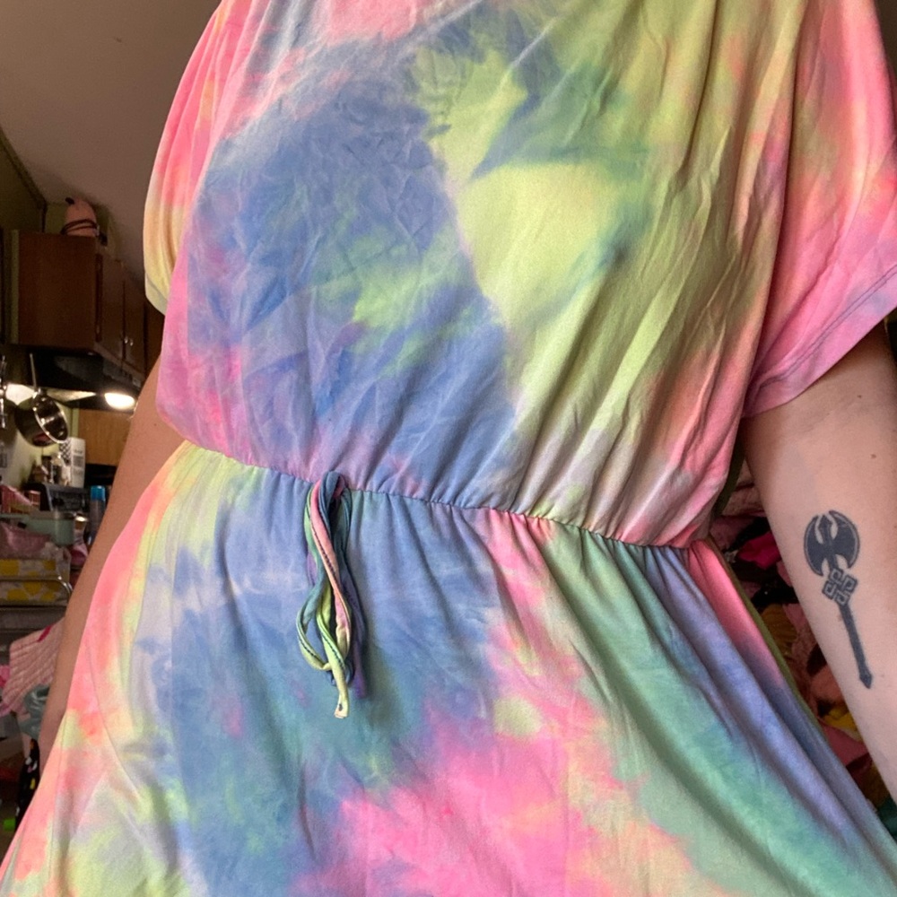 Pastel tie dye dress - Picture 3 of 4